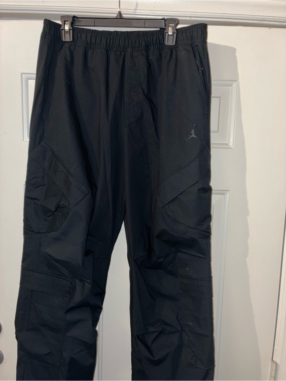 Jordan Men’s Black Cargo Track Pants with Subtle Jumpman